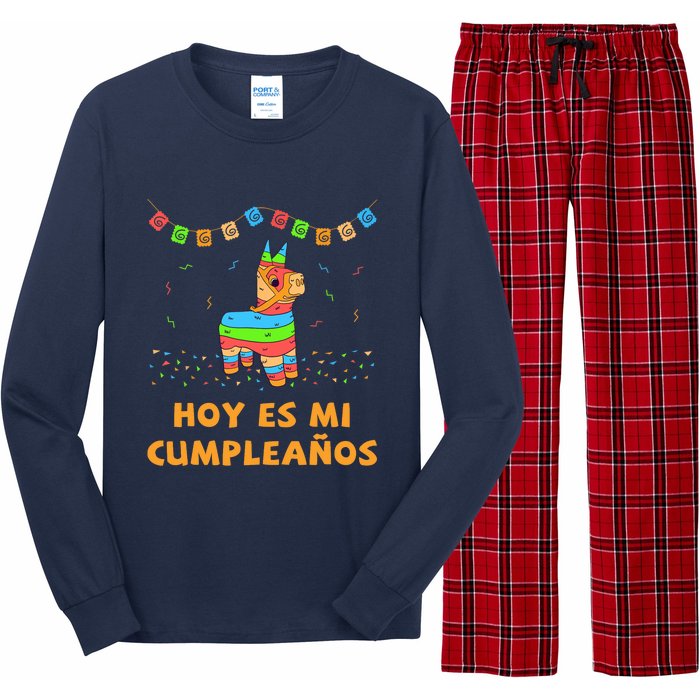 Hoy Es Mi Cumpleanos Pinata Birthday Cinco De Mayo Long Sleeve Pajama Set