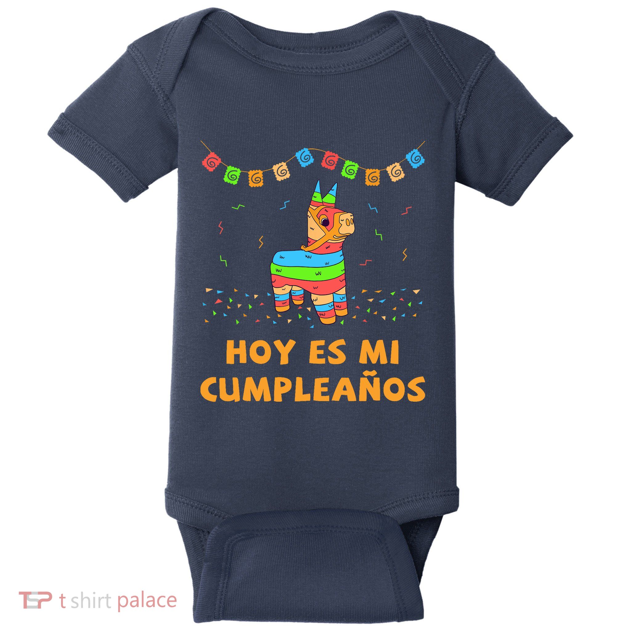 Hoy Es Mi Cumpleanos Pinata Birthday Cinco De Mayo Baby Bodysuit