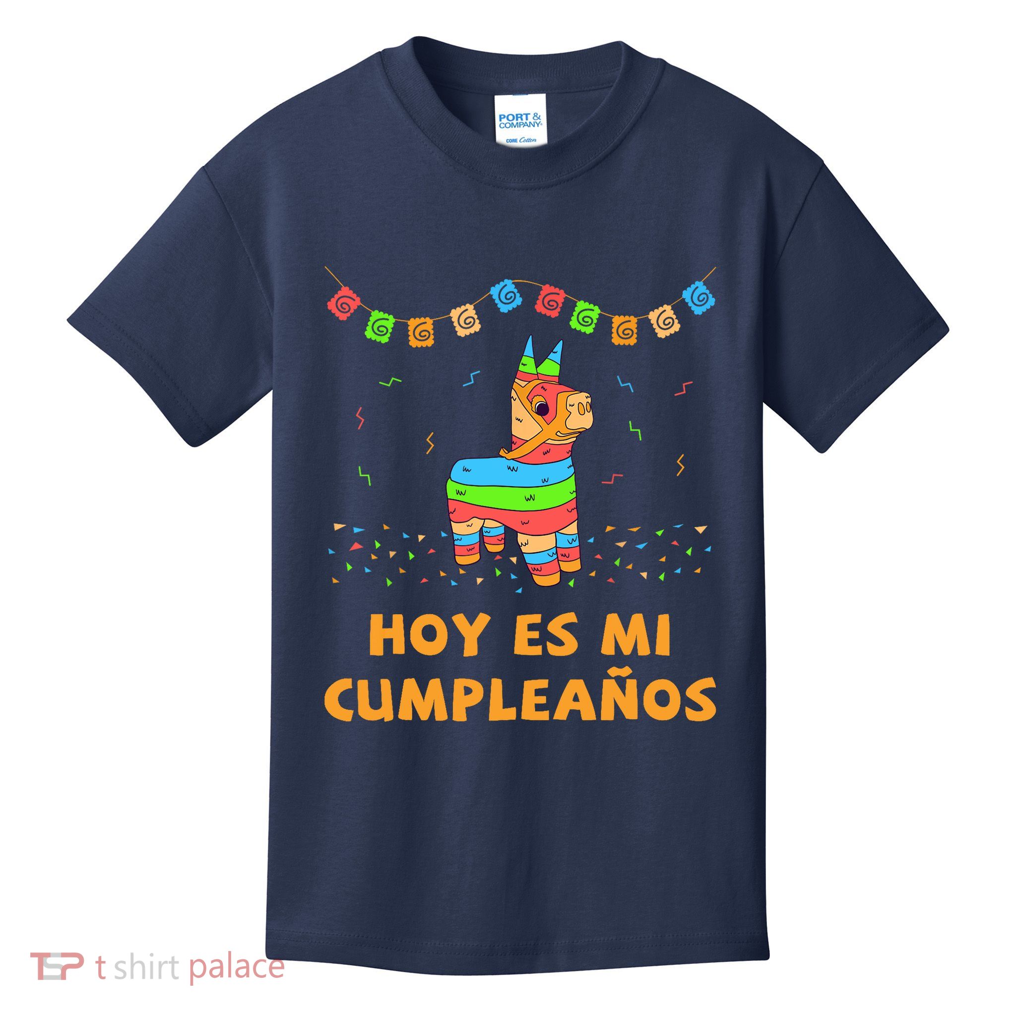 Hoy Es Mi Cumpleanos Pinata Birthday Cinco De Mayo Kids T-Shirt