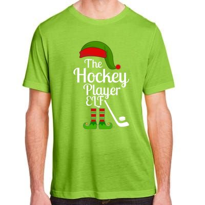 Hockey Elf Matching Family Christmas Funny Pajama Party Gift Adult ChromaSoft Performance T-Shirt