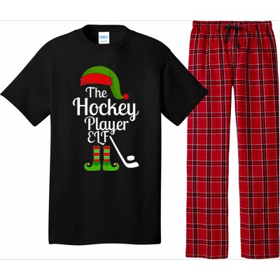 Hockey Elf Matching Family Christmas Funny Pajama Party Gift Pajama Set