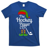 Hockey Elf Matching Family Christmas Funny Pajama Party Gift T-Shirt