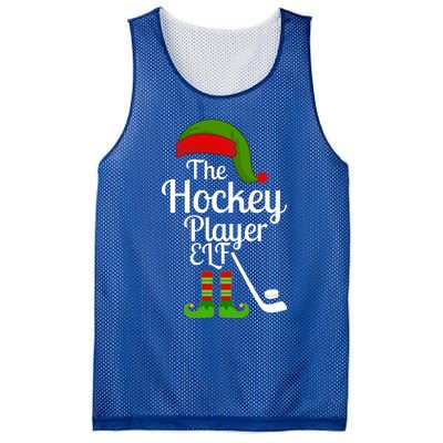 Hockey Elf Matching Family Christmas Funny Pajama Party Gift Mesh Reversible Basketball Jersey Tank