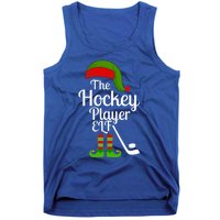 Hockey Elf Matching Family Christmas Funny Pajama Party Gift Tank Top