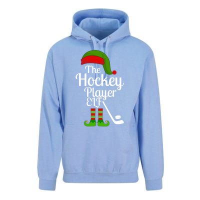 Hockey Elf Matching Family Christmas Funny Pajama Party Gift Unisex Surf Hoodie