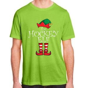 Hockey Elf Matching Family Christmas Party Pajama Hockey Elf Cute Gift Adult ChromaSoft Performance T-Shirt