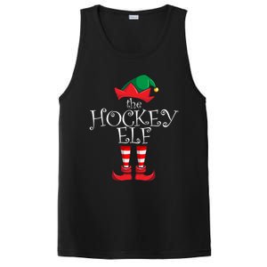 Hockey Elf Matching Family Christmas Party Pajama Hockey Elf Cute Gift PosiCharge Competitor Tank