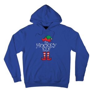 Hockey Elf Matching Family Christmas Party Pajama Hockey Elf Cute Gift Hoodie