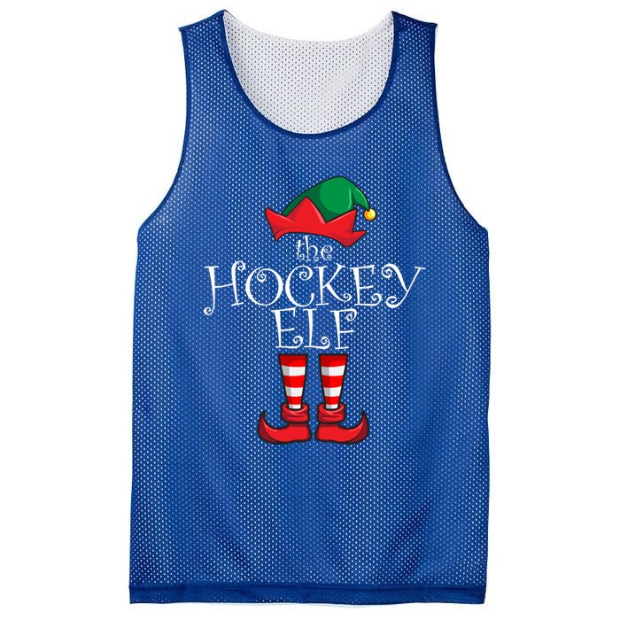 Hockey Elf Matching Family Christmas Party Pajama Hockey Elf Cute Gift Mesh Reversible Basketball Jersey Tank