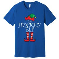 Hockey Elf Matching Family Christmas Party Pajama Hockey Elf Cute Gift Premium T-Shirt