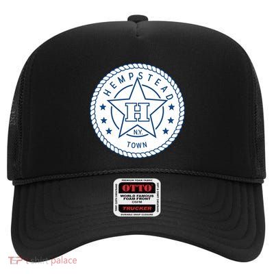Hempstead New York Town High Crown Mesh Back Trucker Hat