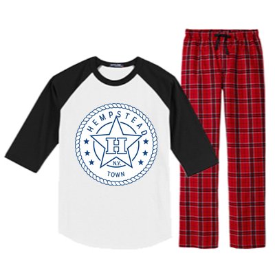 Hempstead New York Town Raglan Sleeve Pajama Set