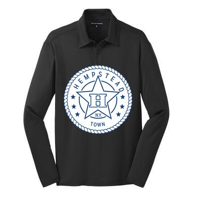 Hempstead New York Town Silk Touch Performance Long Sleeve Polo