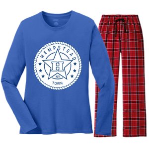 Hempstead New York Town Women's Long Sleeve Flannel Pajama Set 