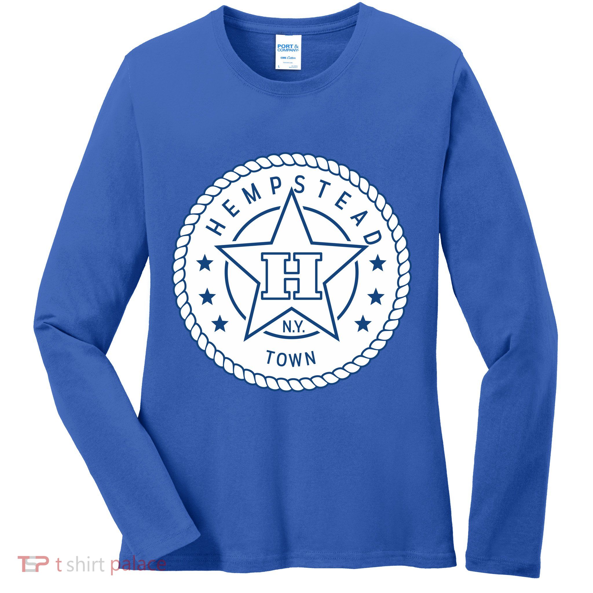 Hempstead New York Town Ladies Long Sleeve Shirt