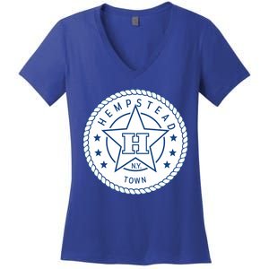 Hempstead New York Town Women's V-Neck T-Shirt