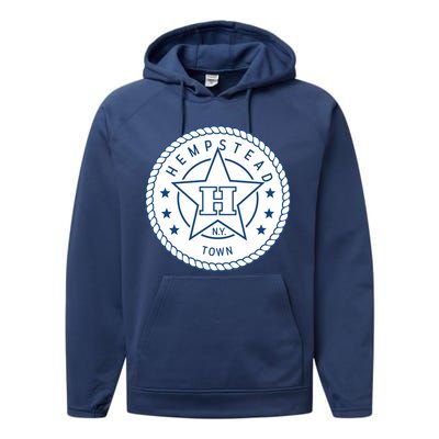 Hempstead New York Town Performance Fleece Hoodie