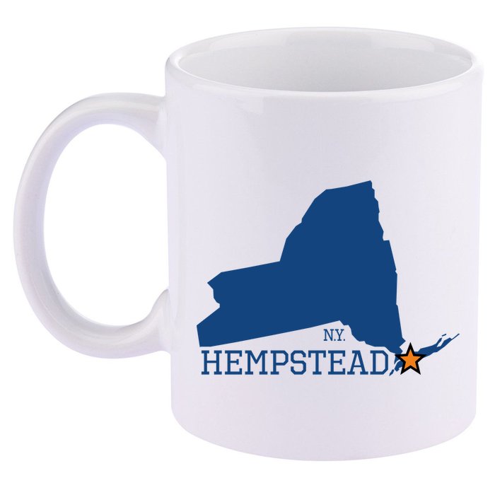 Hempstead NY 11oz C Handle Ceramic Mug