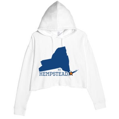 Hempstead NY Crop Fleece Hoodie