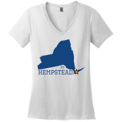 Hempstead NY Women's V-Neck T-Shirt