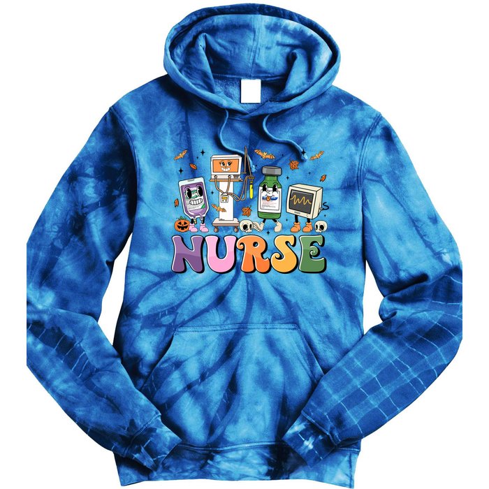 Halloween Er Nurse Er Boo Crew Er Ed Emergency Room Rn Gift Tie Dye Hoodie