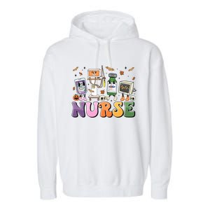 Halloween Er Nurse Er Boo Crew Er Ed Emergency Room Rn Gift Garment-Dyed Fleece Hoodie