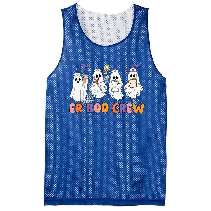 Halloween Er Nurse Er Boo Crew Funny Er Ed Nurse Tech Meaningful Gift Mesh Reversible Basketball Jersey Tank