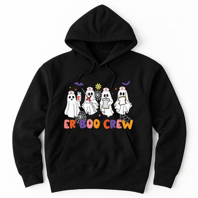 Halloween Er Nurse Er Boo Crew Funny Er Ed Nurse Tech Hoodie