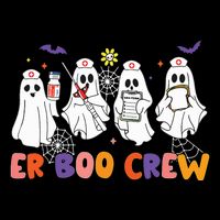 Halloween Er Nurse Er Boo Crew Funny Er Ed Nurse Tech Wool Snapback Cap
