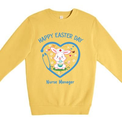 Happy Easter Nurse Ager Gift Cute Nurse Easter Day Gift Premium Crewneck Sweatshirt