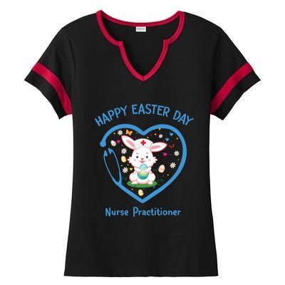 Happy Easter Nurse Practitioner Great Gift Cute Nurse Easter Day Gift Ladies Halftime Notch Neck Tee