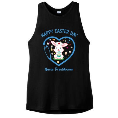 Happy Easter Nurse Practitioner Great Gift Cute Nurse Easter Day Gift Ladies PosiCharge Tri-Blend Wicking Tank