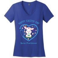 Happy Easter Nurse Practitioner Great Gift Cute Nurse Easter Day Gift Women's V-Neck T-Shirt