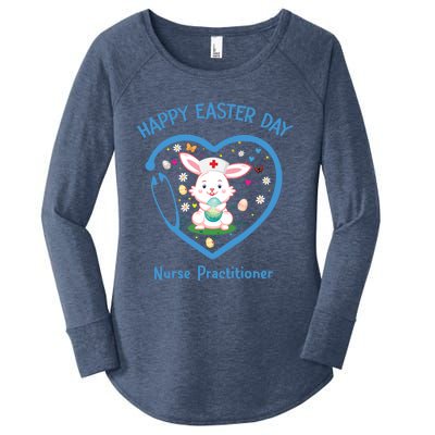 Happy Easter Nurse Practitioner Great Gift Cute Nurse Easter Day Gift Women's Perfect Tri Tunic Long Sleeve Shirt