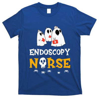 Halloween Endoscopy Nurse Costume Funny RN Nursing Ghost T-Shirt