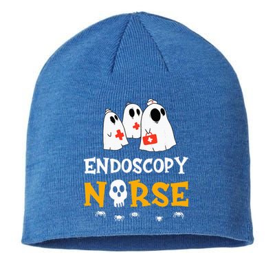 Halloween Endoscopy Nurse Costume Funny RN Nursing Ghost Sustainable Beanie