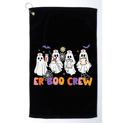 Halloween ER Nurse ER Boo Crew Funny ER Ed Nurse Tech Golf Towel