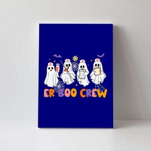 Halloween ER Nurse ER Boo Crew Funny ER Ed Nurse Tech Canvas