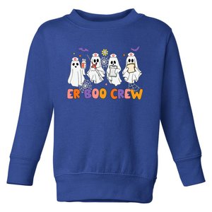 Halloween ER Nurse ER Boo Crew Funny ER Ed Nurse Tech Toddler Sweatshirt