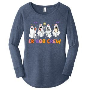 Halloween ER Nurse ER Boo Crew Funny ER Ed Nurse Tech Women's Perfect Tri Tunic Long Sleeve Shirt