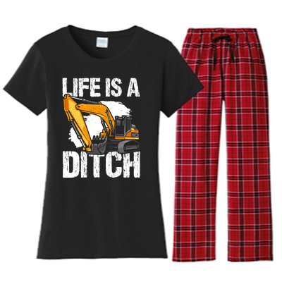 Heavy Equipment Operator & Excavator Driver Women's Flannel Pajama Set