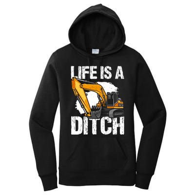 Heavy Equipment Operator & Excavator Driver Women's Pullover Hoodie