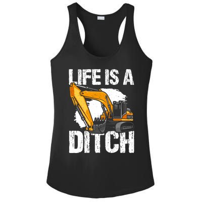 Heavy Equipment Operator & Excavator Driver Ladies PosiCharge Competitor Racerback Tank