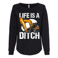 Heavy Equipment Operator & Excavator Driver Womens California Wash Sweatshirt