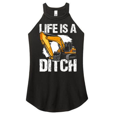 Heavy Equipment Operator & Excavator Driver Women's Perfect Tri Rocker Tank