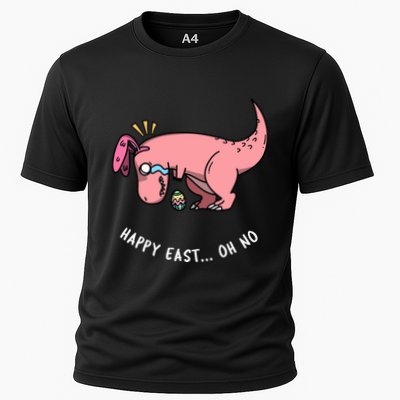 Happy Easter Oh No Funny TRex Egg Hunt Cooling Performance Crew T-Shirt
