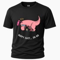Happy Easter Oh No Funny TRex Egg Hunt Cooling Performance Crew T-Shirt