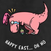 Happy Easter Oh No Funny TRex Egg Hunt Trucker Hat