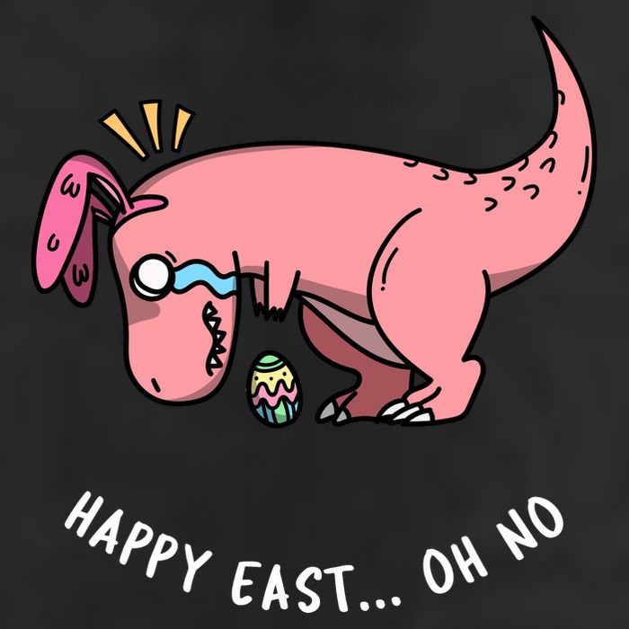Happy Easter Oh No Funny TRex Egg Hunt Trucker Hat