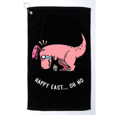 Happy Easter Oh No Funny TRex Egg Hunt Golf Towel